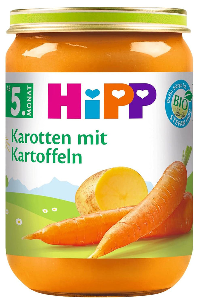 Hipp Früh-Karotten Mit Kartoffeln Bio, 6Er Pack (6 X 190 G)