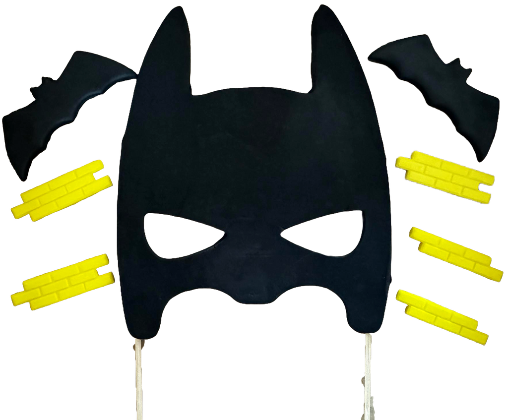 Set 8 decoratiuni comestibile din zahar, Batman