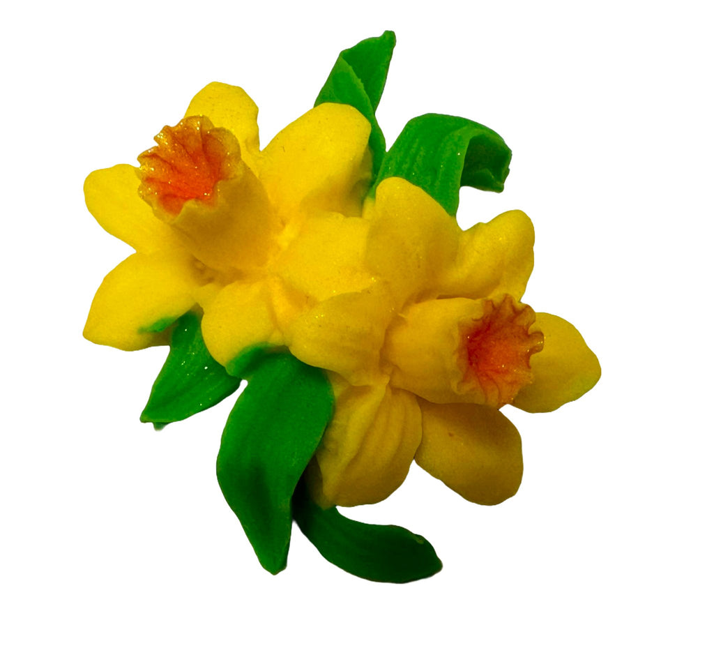 Decoratiune comestibila din zahar, Narcise galbene - Nati Shop