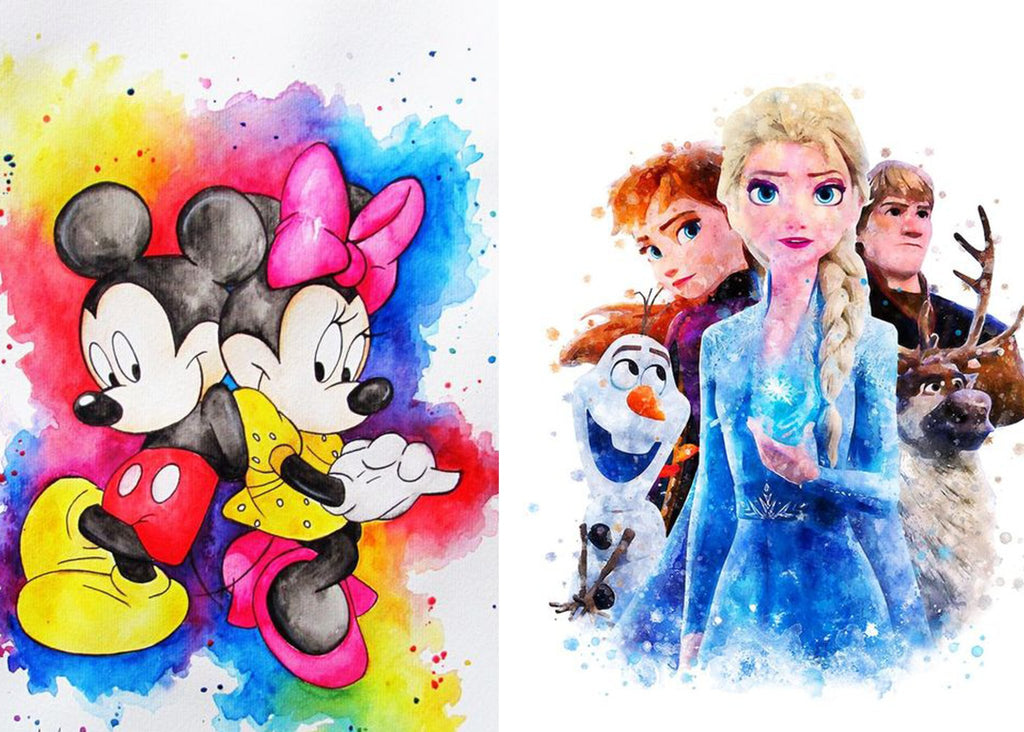 Imagine comestibila, vafa, format A4, Minnie - Mickey/Frozen - Nati Shop