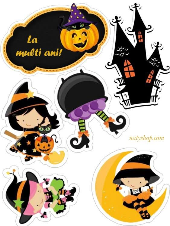 Minidecoratiuni Icing (topper), Halloween - Nati Shop