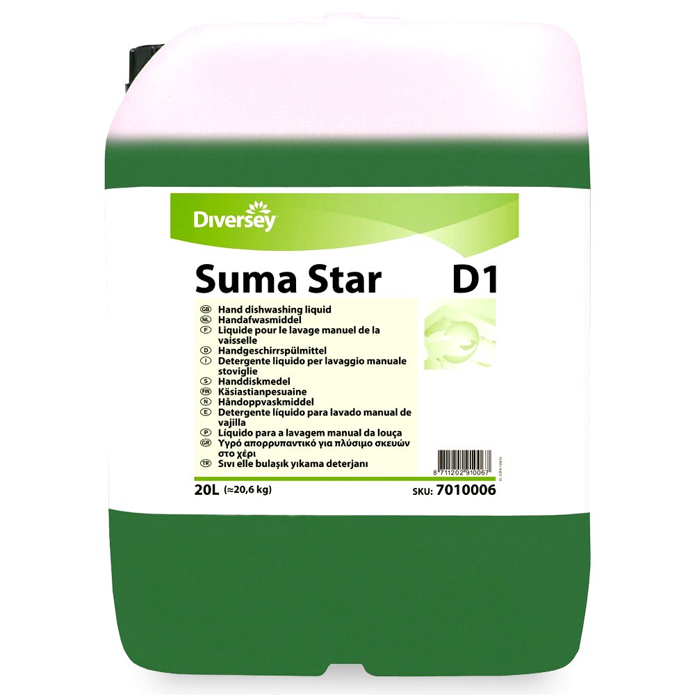Suma Star D1 - Detergent lichid concentrat manual pentru vase profesional 20L - Nati Shop